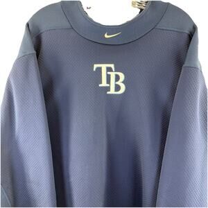 Nike Pro TB Tampa Bay Rays MLB Authentic Collection Pullover Sweatshirt Mens 3XL